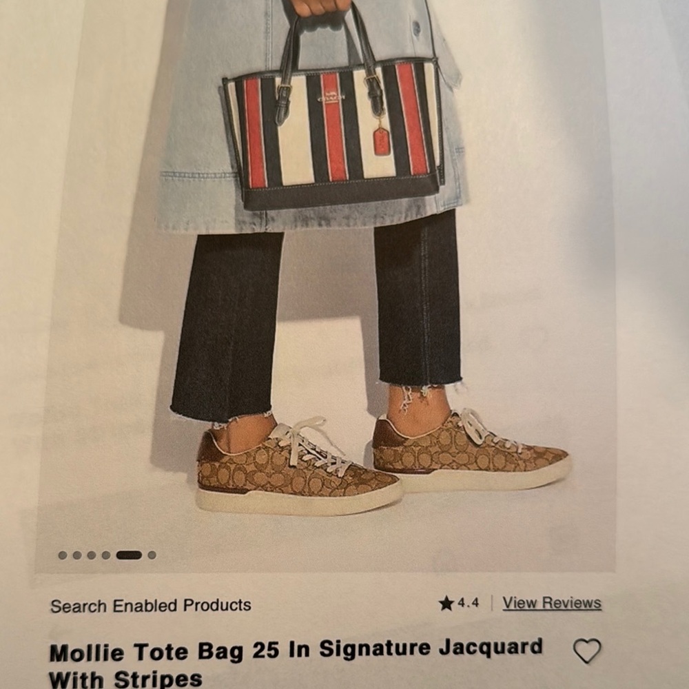 Coach Multicolor Striped Women's Bag - Picture 15 of 16